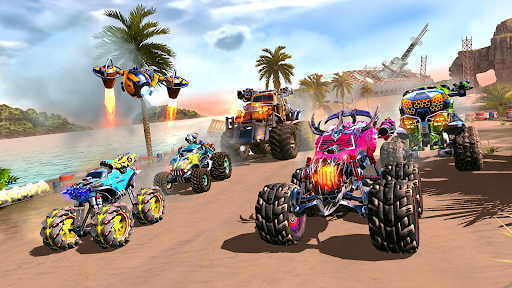 RACE: Rocket Arena Car Extreme - Gameplay image of android game