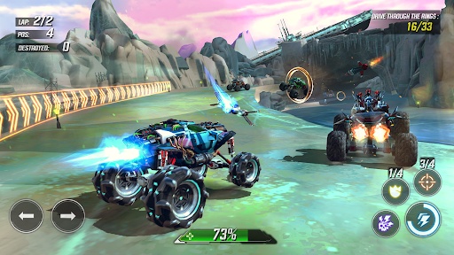 RACE: Rocket Arena Car Extreme - Gameplay image of android game