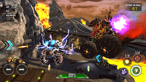 RACE: Rocket Arena Car Extreme - Gameplay image of android game