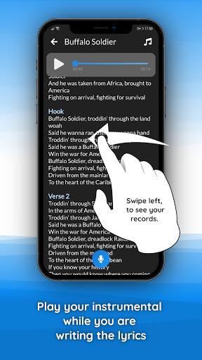 write lyrics & save your ideas - عکس برنامه موبایلی اندروید