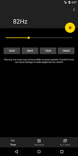 Bass Tester - Image screenshot of android app