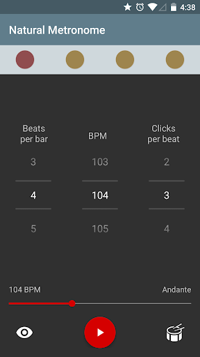 Natural Metronome - Image screenshot of android app