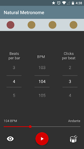 Natural Metronome - عکس برنامه موبایلی اندروید