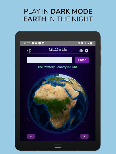 Globle - Country Guess Game - Gameplay image of android game