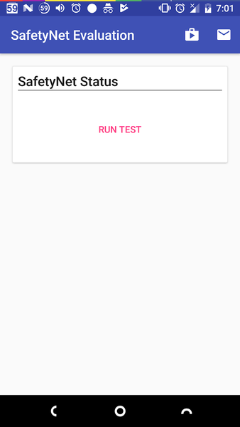 SafetyNet Evaluation - عکس برنامه موبایلی اندروید