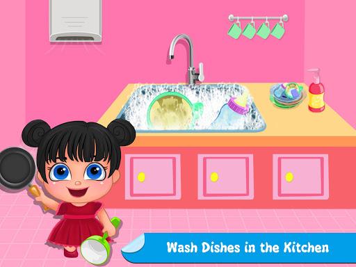 Little Girl Home Cleaning Messy House - عکس برنامه موبایلی اندروید