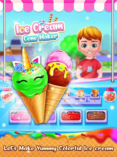 Ice Cream Cone-Ice Cream Games - Image screenshot of android app