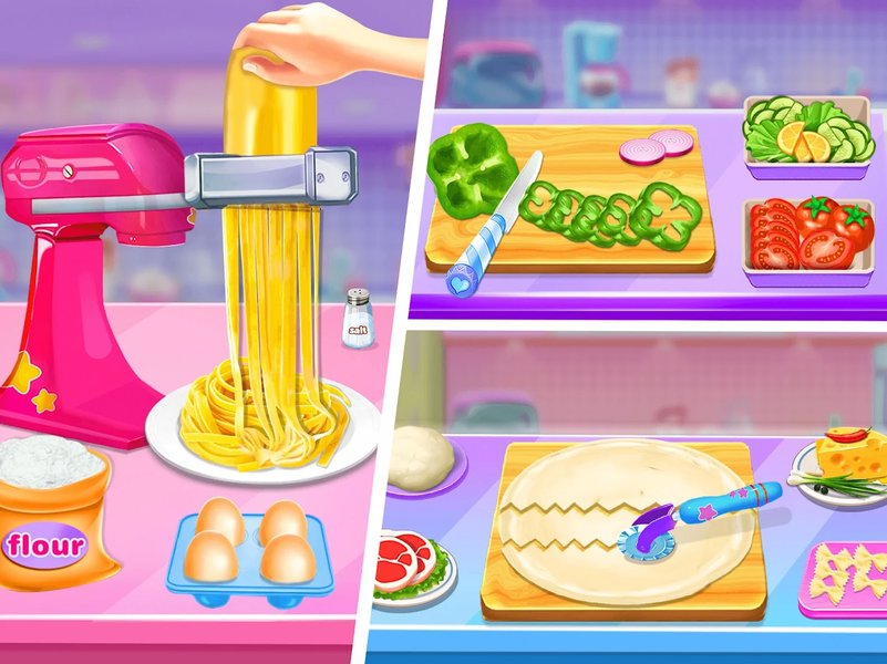 Make Pasta Cooking Girls Games - عکس برنامه موبایلی اندروید