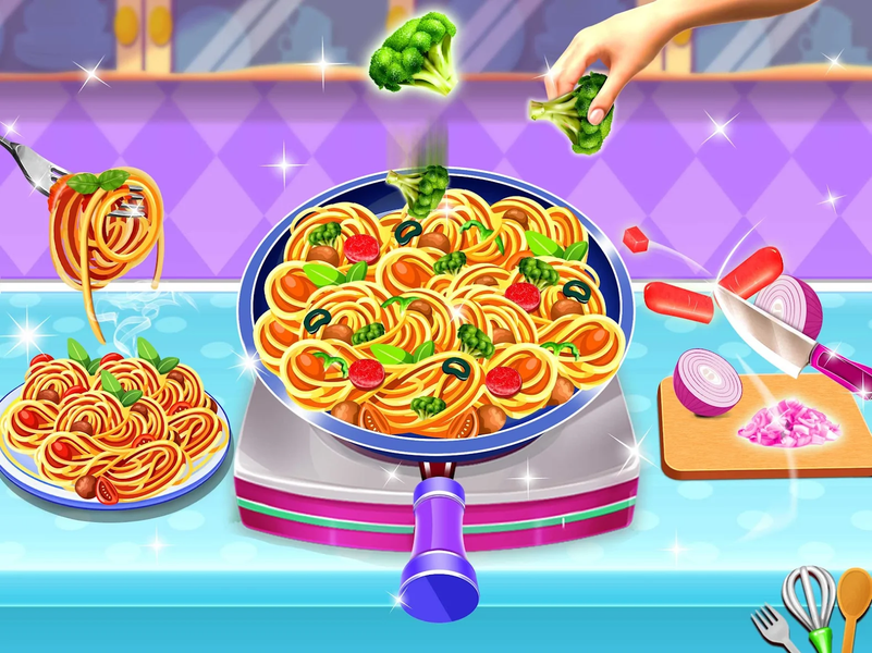 Make Pasta Cooking Girls Games - عکس برنامه موبایلی اندروید