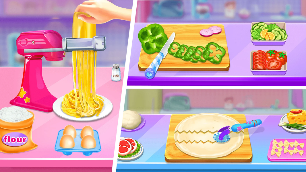 Make Pasta Cooking Girls Games - عکس برنامه موبایلی اندروید