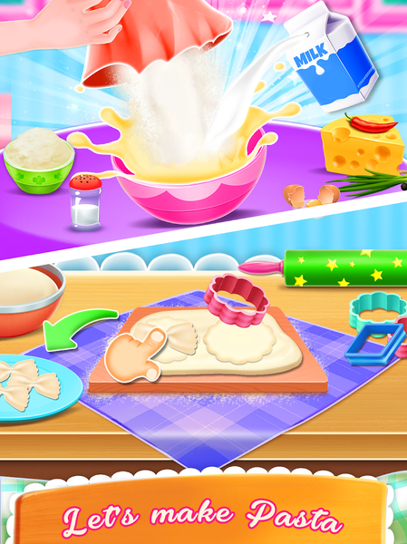 Make Pasta Cooking Girls Games - عکس برنامه موبایلی اندروید