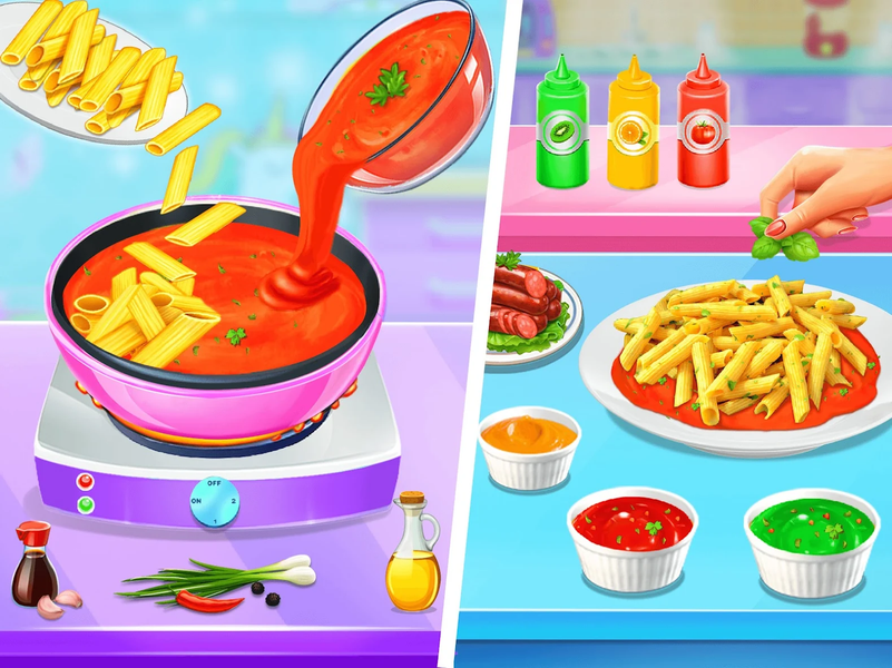Make Pasta Cooking Girls Games - عکس برنامه موبایلی اندروید