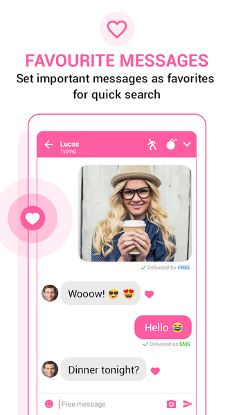 Messenger SMS - Text messages - عکس برنامه موبایلی اندروید