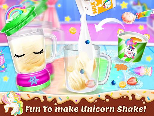 Unicorn Milkshake Making Games - Image screenshot of android app