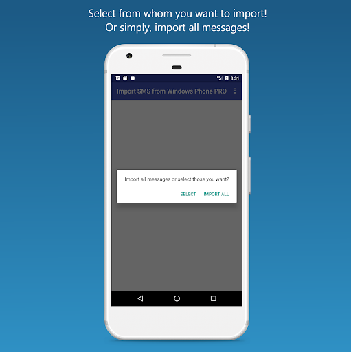 Import SMS from Windows Phone - عکس برنامه موبایلی اندروید