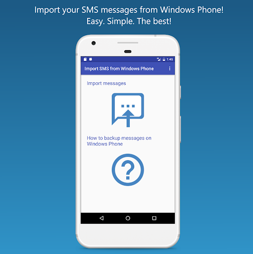 Import SMS from Windows Phone - عکس برنامه موبایلی اندروید