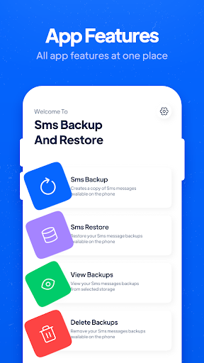 SMS Backup and Restore - Image screenshot of android app