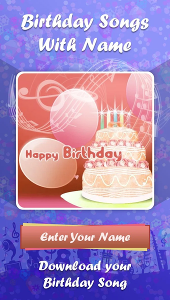 Birthday Song Maker With Name - Image screenshot of android app