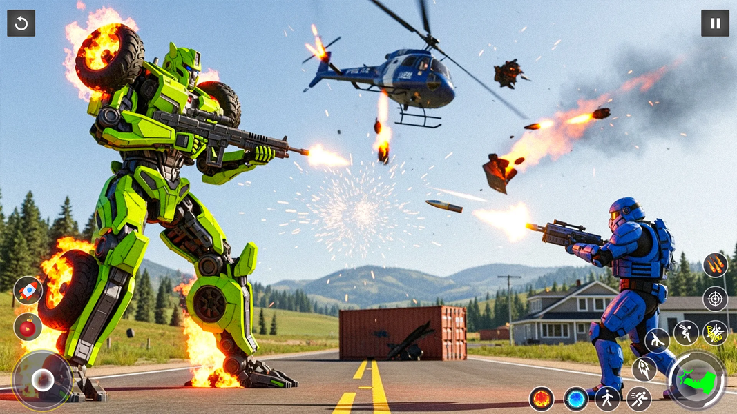 Multi Transform Robot City War - Gameplay image of android game