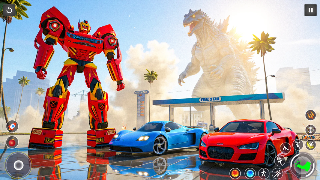 Multi Transform Robot City War - Gameplay image of android game