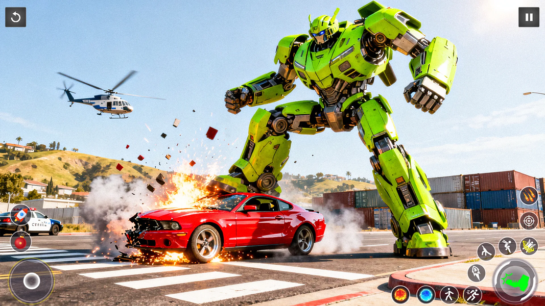 Multi Transform Robot City War - Gameplay image of android game