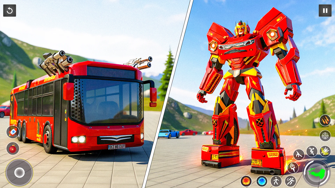 Multi Transform Robot City War - Gameplay image of android game