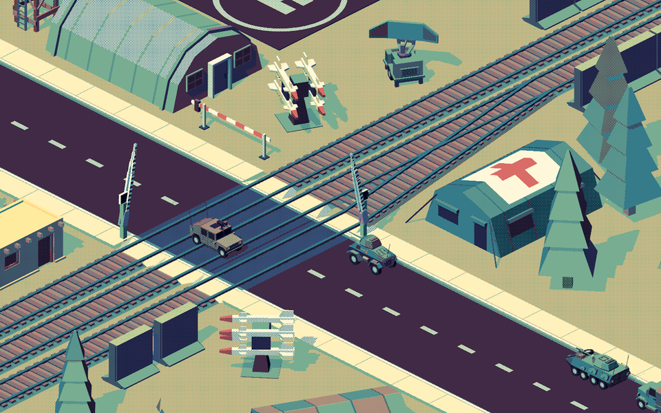 Retro railroad crossing - Ulti - Gameplay image of android game