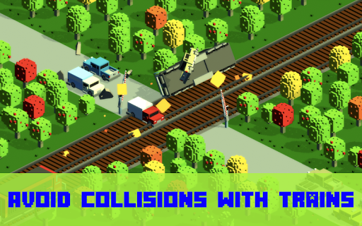 Railroad crossing - Train cras - Gameplay image of android game