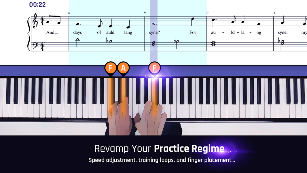 Simpia: Learn piano by songs - عکس بازی موبایلی اندروید