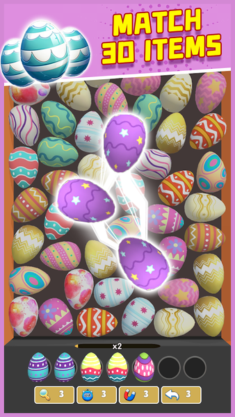 Falling Eggs Match 3D - Gameplay image of android game