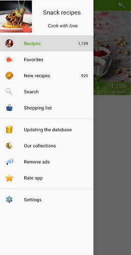 Snack recipes - عکس برنامه موبایلی اندروید