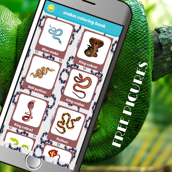 Snake drawing coloring book - عکس بازی موبایلی اندروید