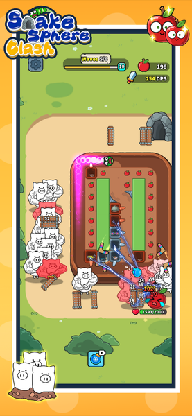 SnakeSphere Clash - Gameplay image of android game