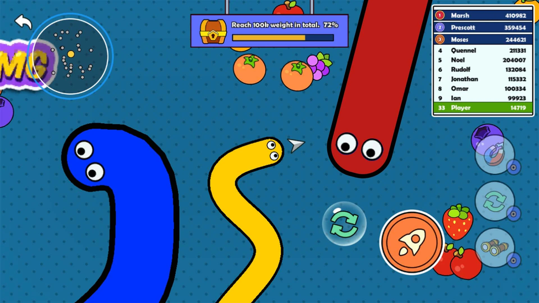Snake Doodle - Worm .io Game - عکس بازی موبایلی اندروید