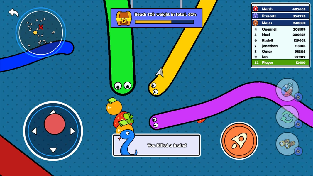 Snake Doodle - Worm .io Game - عکس بازی موبایلی اندروید