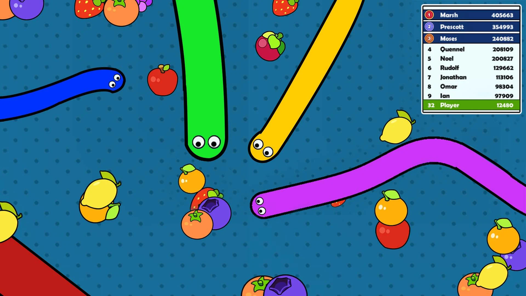 Snake Doodle - Worm .io Game - عکس بازی موبایلی اندروید