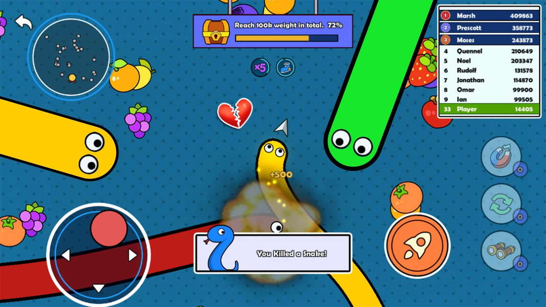 Snake Doodle - Worm .io Game - عکس بازی موبایلی اندروید