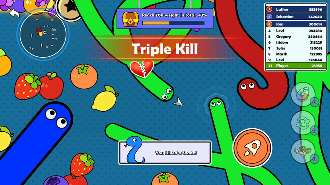 Snake Doodle - Worm .io Game - عکس بازی موبایلی اندروید