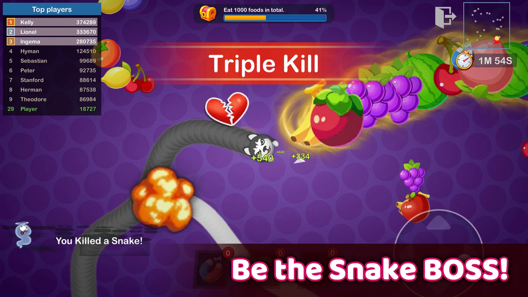 Worms Merge: idle snake game - عکس بازی موبایلی اندروید