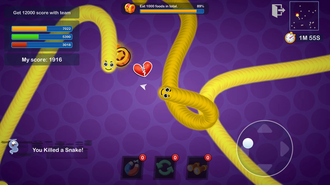 Worms Merge: idle snake game - Gameplay image of android game