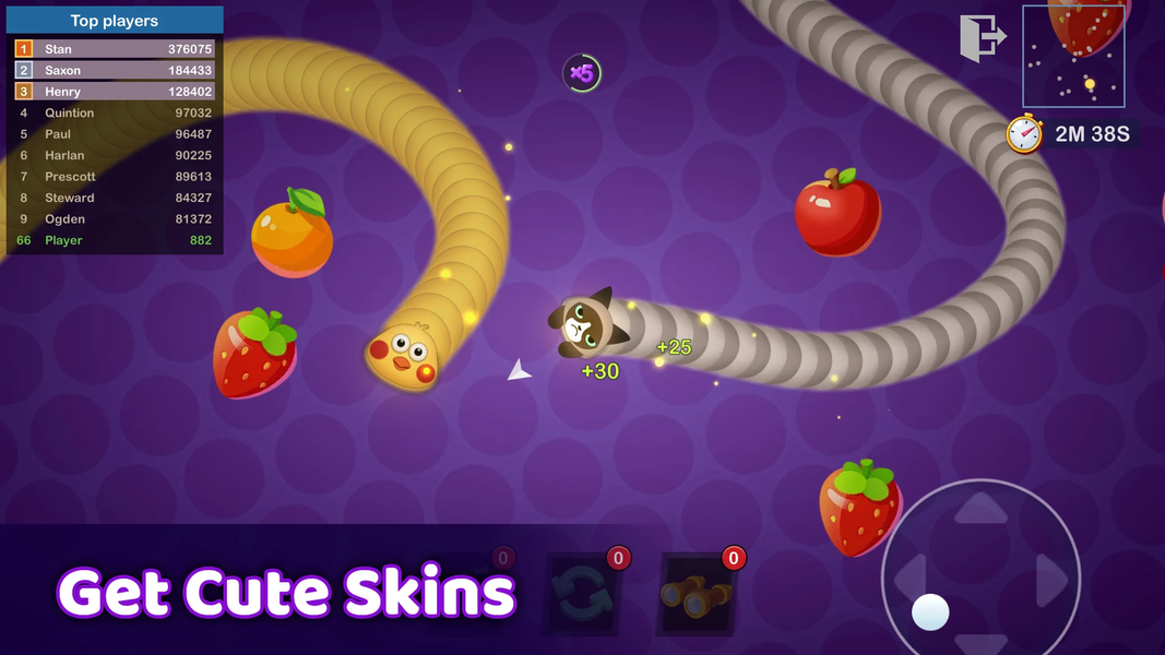 Worms Merge: idle snake game - عکس بازی موبایلی اندروید