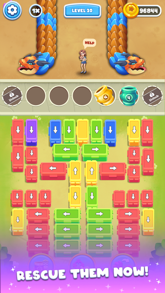 Snake Out Puzzle - عکس بازی موبایلی اندروید