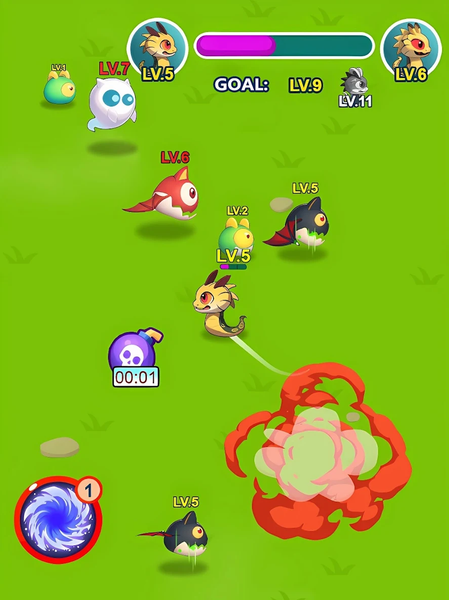 Snake War-Infinite Evolution - عکس بازی موبایلی اندروید