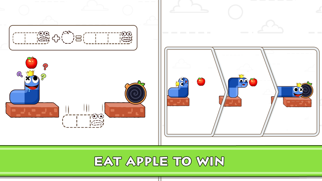 Snake Apple - Gameplay image of android game