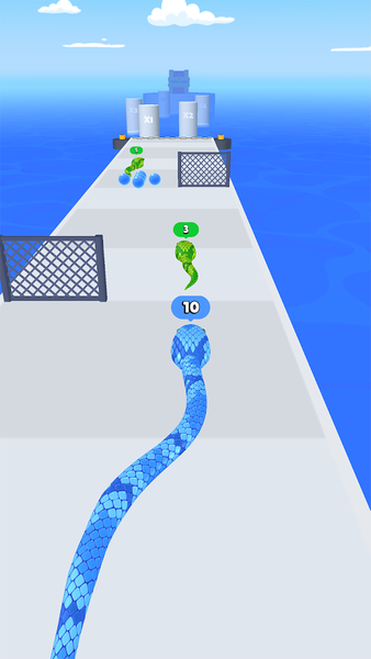 Snake Run Race・3D Running Game - Gameplay image of android game