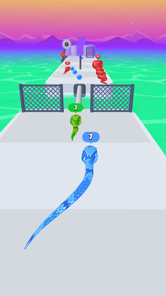 Snake Run Race・3D Running Game - Gameplay image of android game