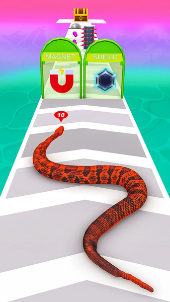 Snake Run Race・Fun Worms Games - Gameplay image of android game