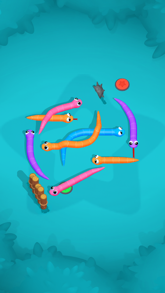 Snake Knot: Sort Puzzle Game - Gameplay image of android game