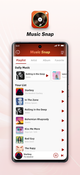 Music Snap:Audio&MP۳ Player - عکس برنامه موبایلی اندروید