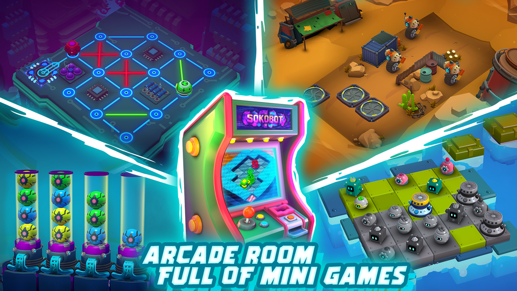 Tiny Robots: Portal Escape - Gameplay image of android game